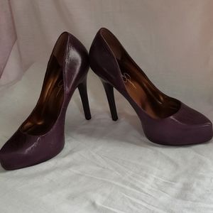 Jessica Simpson Purple Stilettos
